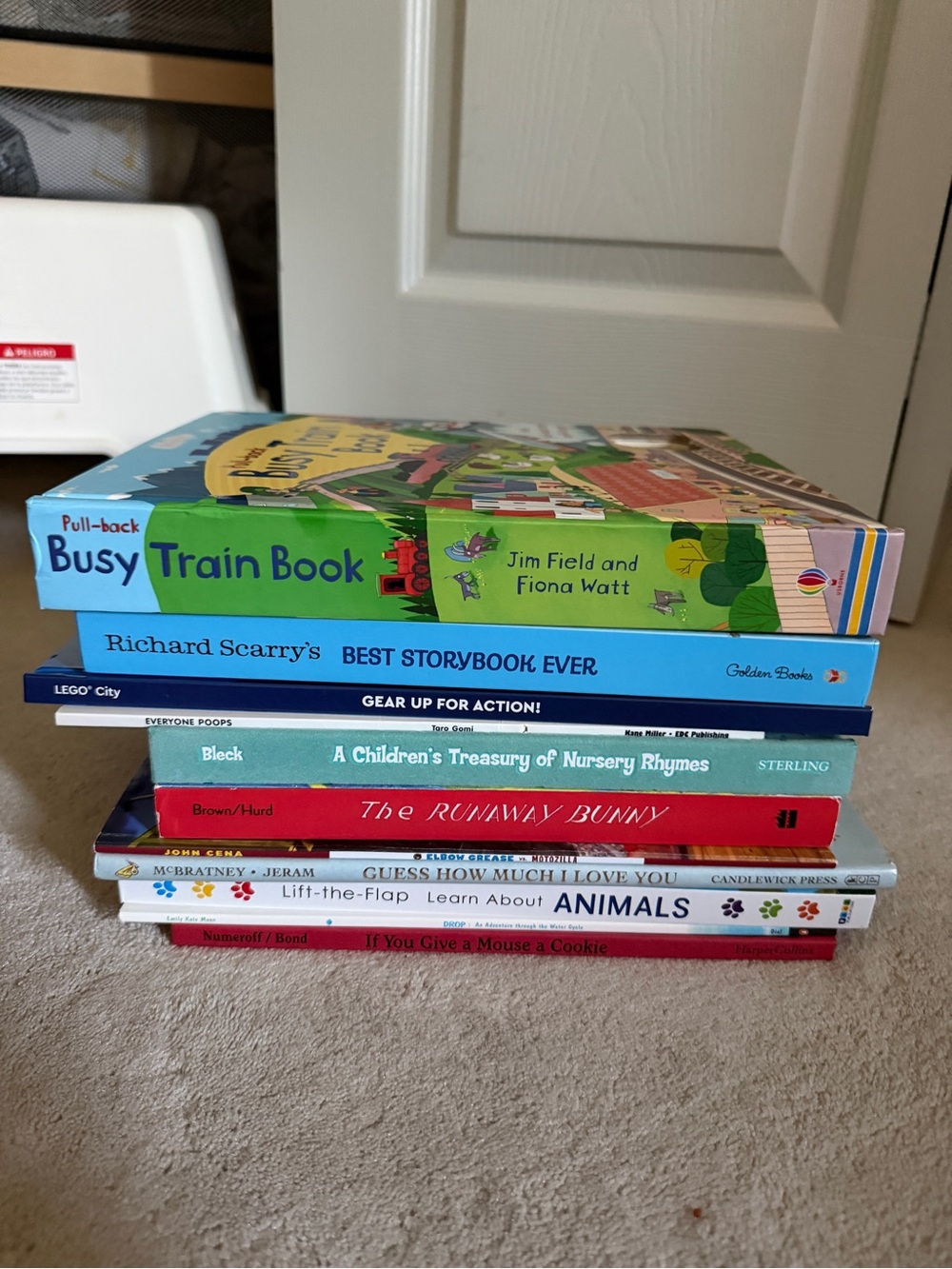 Children's Picture Book Stack - Colorful Assorted Board Books